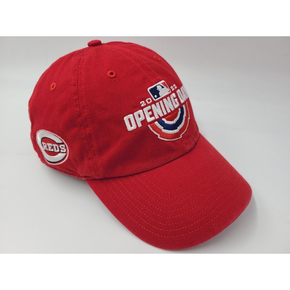 Cincinnati Reds 2022 Opening Day 47 Brand Strapback Adjustable Hat Cap MLB Red